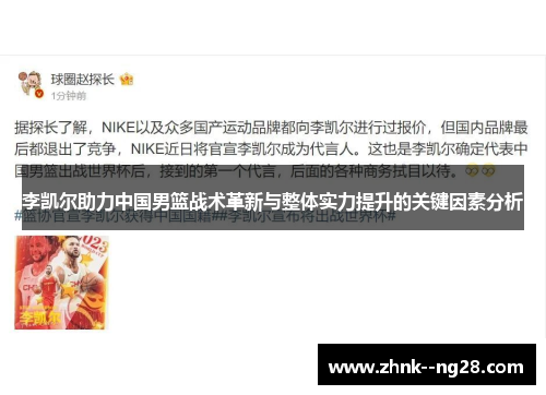 李凯尔助力中国男篮战术革新与整体实力提升的关键因素分析